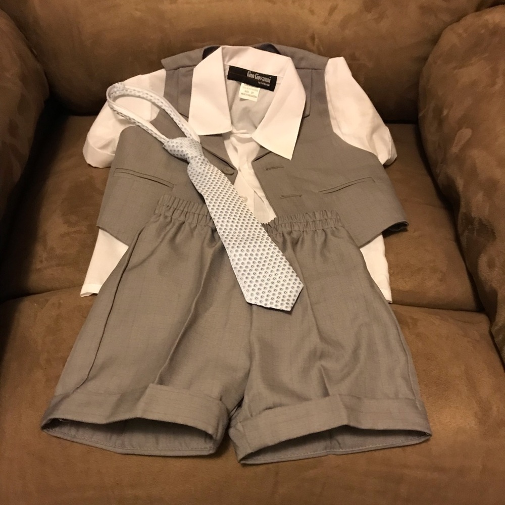 4 piece toddler shorts suit